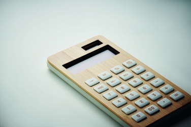 Logotrade promotional gift picture of: 12 digit bamboo calculator