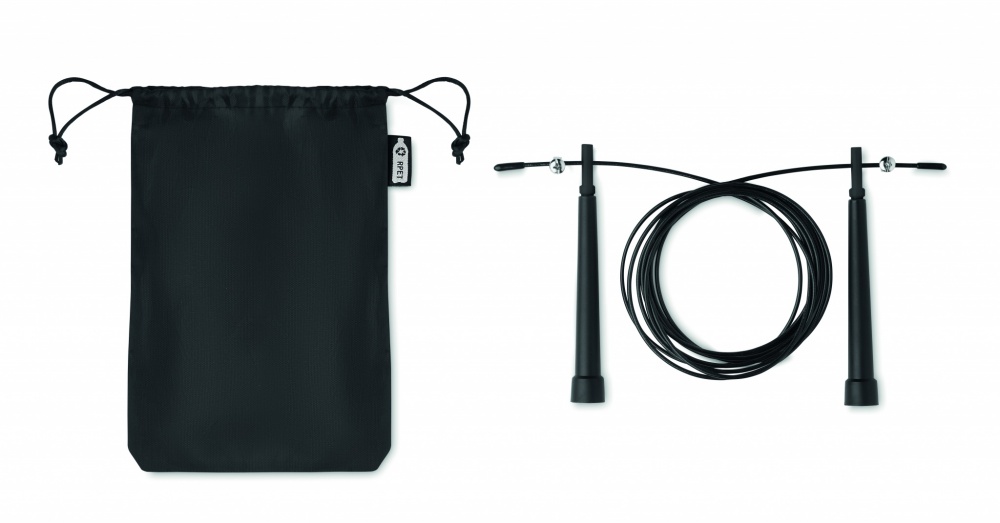 Logo trade promotional giveaway photo of: Speed jumping rope RPET pouch