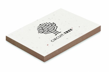 Logo trade advertising product photo of: Grass/seed paper memo pad