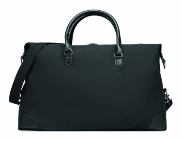 Logo trade promotional items image of: Weekend bag in canvas 340gr/m²