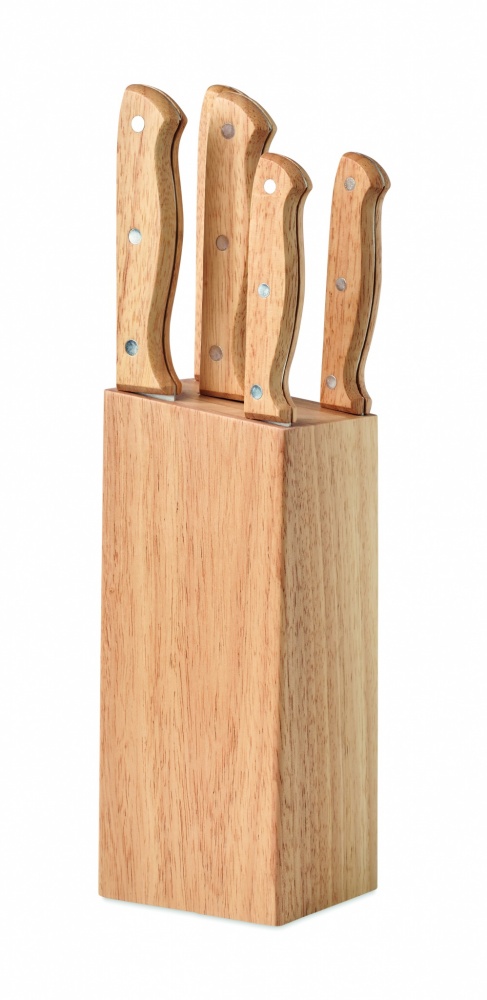 Logotrade corporate gift picture of: 5 piece knife set in base