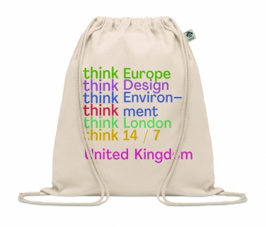 Logotrade promotional merchandise photo of: Organic cotton drawstring bag