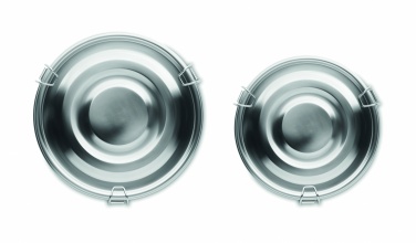 Logo trade corporate gift photo of: Set of 2 stainless steel boxes