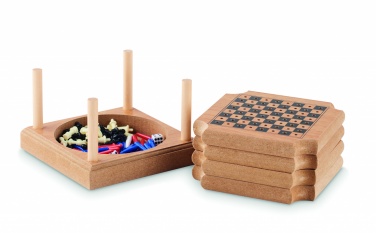 Logo trade promotional giveaways picture of: 4-piece coaster game set