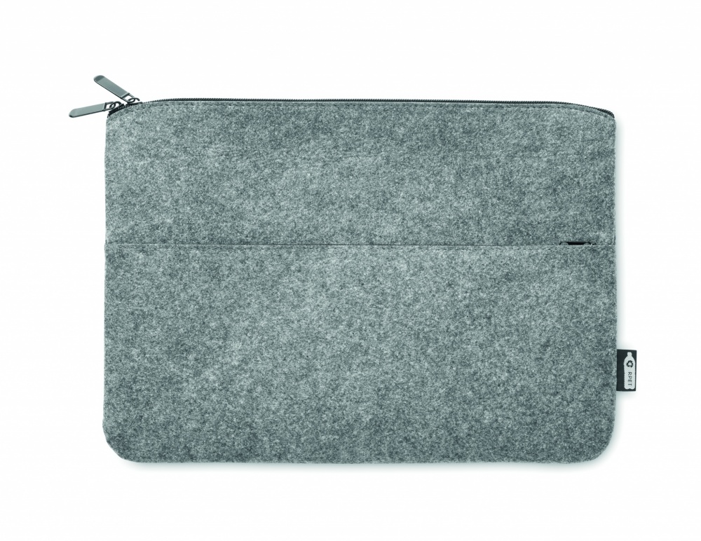 Logotrade promotional merchandise picture of: RPET felt zipped laptop bag