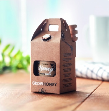 Logo trade advertising products picture of: Wildflower honey jar set 50gr