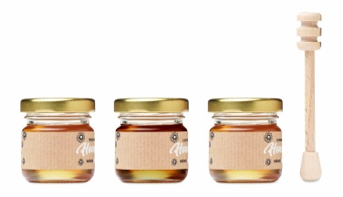 Logotrade promotional merchandise image of: Set of 3 wildflower honey