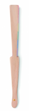 Logo trade promotional items picture of: Rainbow wooden hand fan