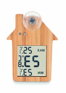 Logotrade promotional merchandise picture of: Bamboo weather station HISA