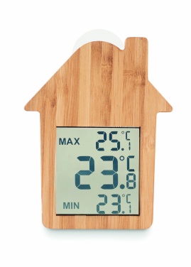 Logotrade promotional giveaway picture of: Bamboo weather station HISA
