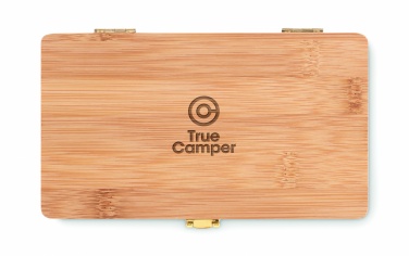 Logo trade promotional merchandise picture of: 21 pcs tool set in bamboo case
