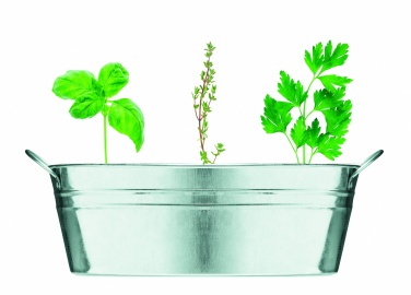 Logotrade business gifts photo of: Zinc tub with 3 herbs seeds