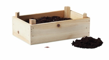 Logo trade promotional items image of: Tomato kit in wooden crate