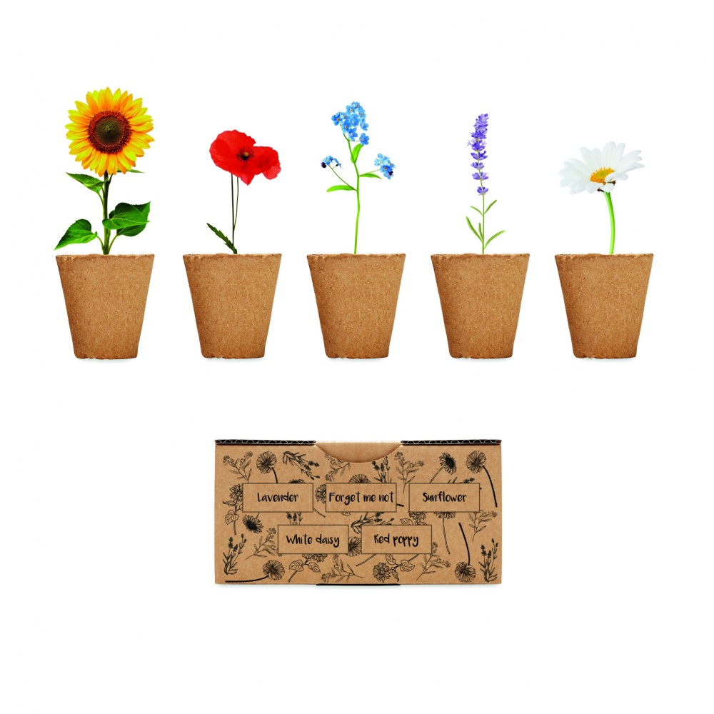 Logo trade promotional gift photo of: Flowers growing kit