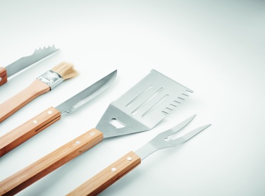 Logo trade corporate gifts picture of: 5 Barbecue tools in pouch