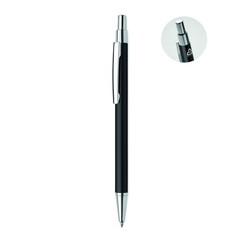 Logo trade promotional merchandise picture of: Recycled aluminium ball pen