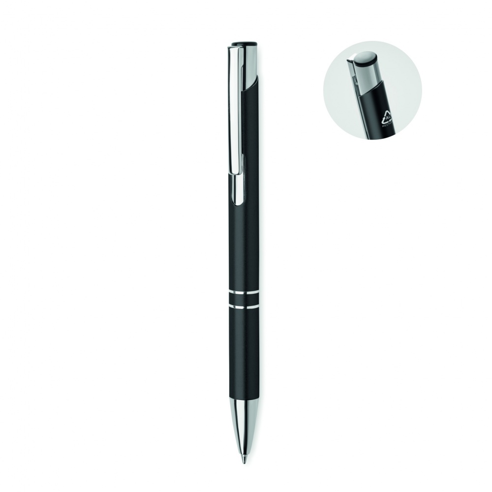 Logo trade business gifts image of: Recycled aluminium ball pen