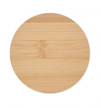 Logo trade promotional items picture of: Bamboo round coaster
