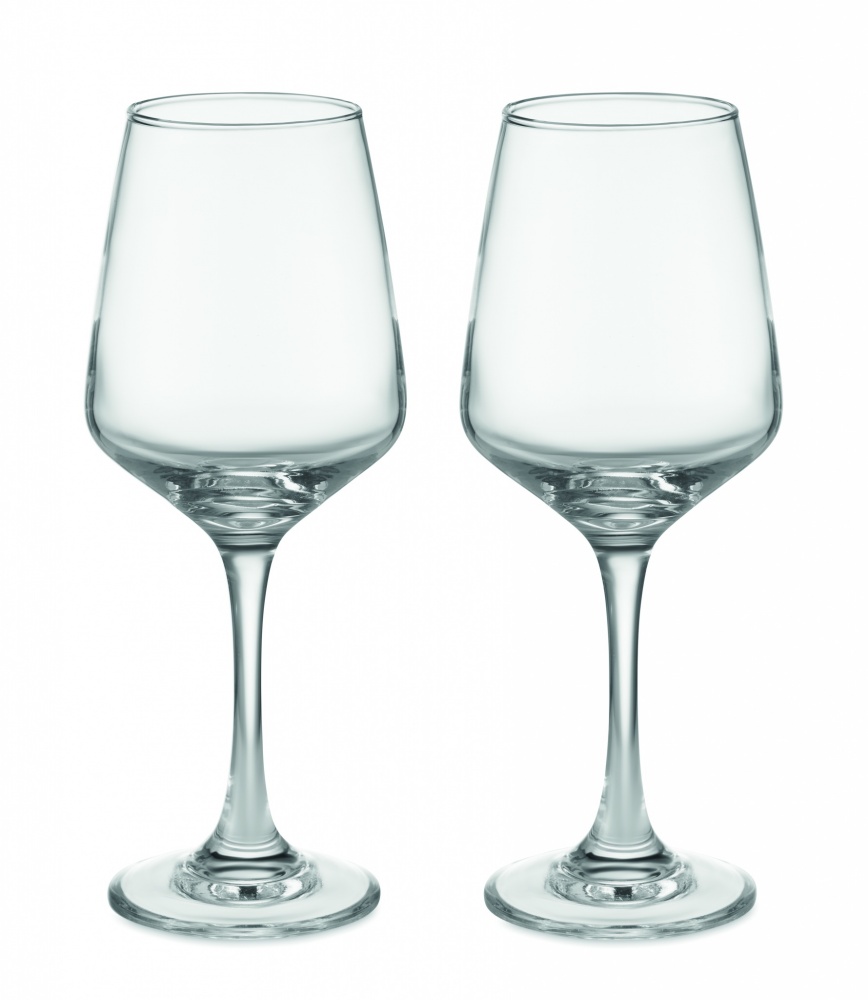 Logo trade promotional items picture of: Set of 2 wine glasses