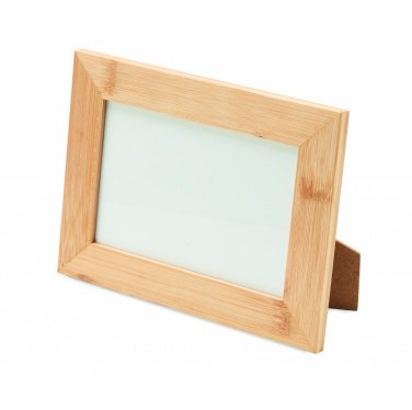 Logo trade promotional products image of: Bamboo photo frame
