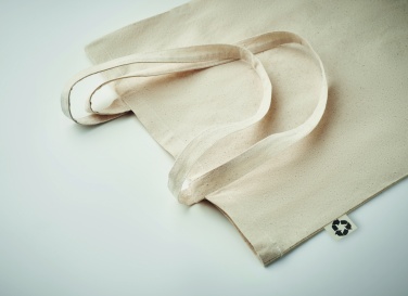 Logo trade corporate gifts image of: Recycled cotton shopping bag