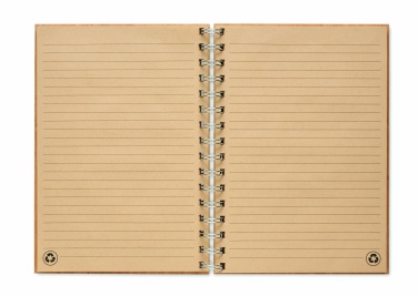 Logotrade promotional item picture of: A5 ring bound Bamboo notebook