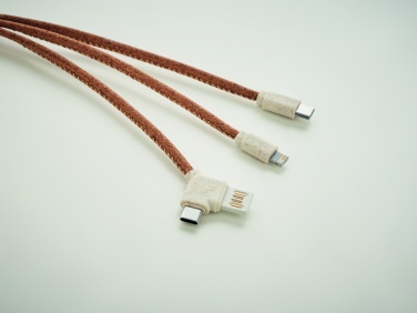 Logo trade corporate gift photo of: 3 in 1 charging cable in cork