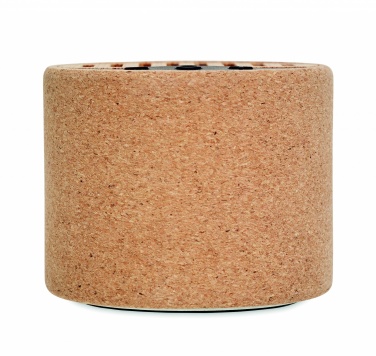 Logotrade corporate gift image of: Round cork wireless speaker