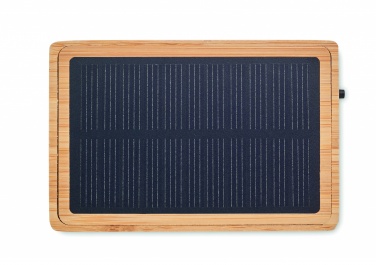 Logo trade business gift photo of: Solar bamboo wireless speaker