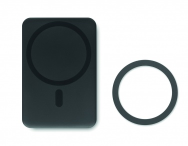 Logo trade promotional items image of: Magnetic wireless charger 15W powerbank 5000 mAh