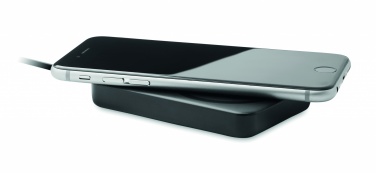 Logo trade business gifts image of: Magnetic wireless charger 15W powerbank 5000 mAh