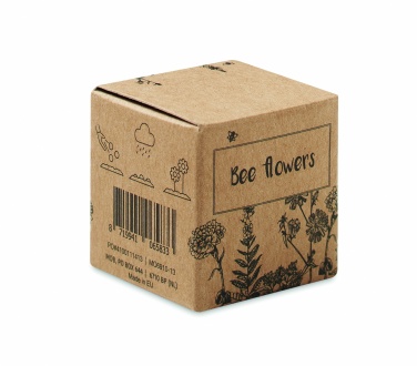 Logo trade corporate gifts image of: Seed bomb with bee flowers