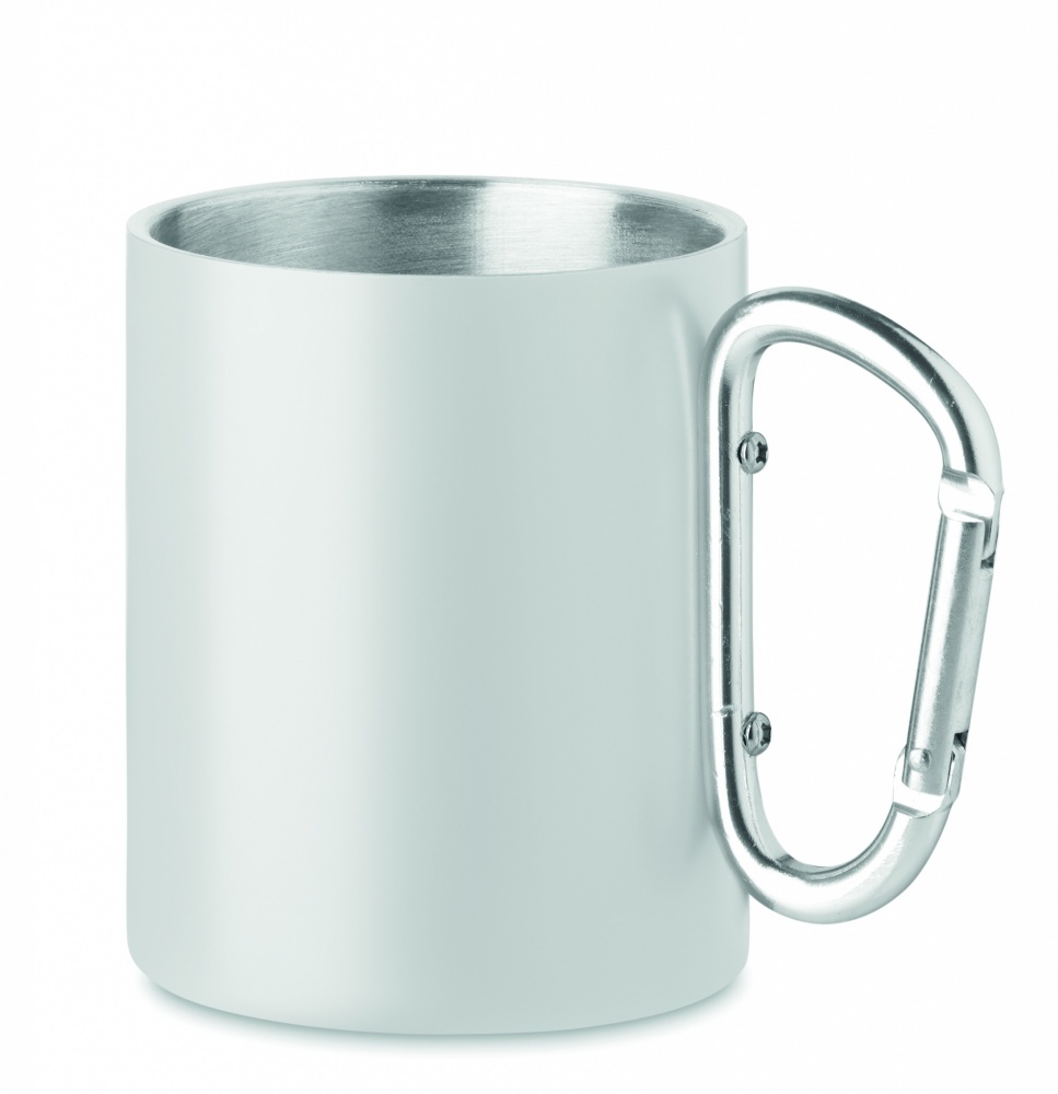 Logo trade advertising product photo of: Metal mug and carabiner handle