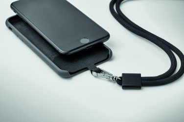 Logotrade corporate gift image of: RPET Phone holder lanyard