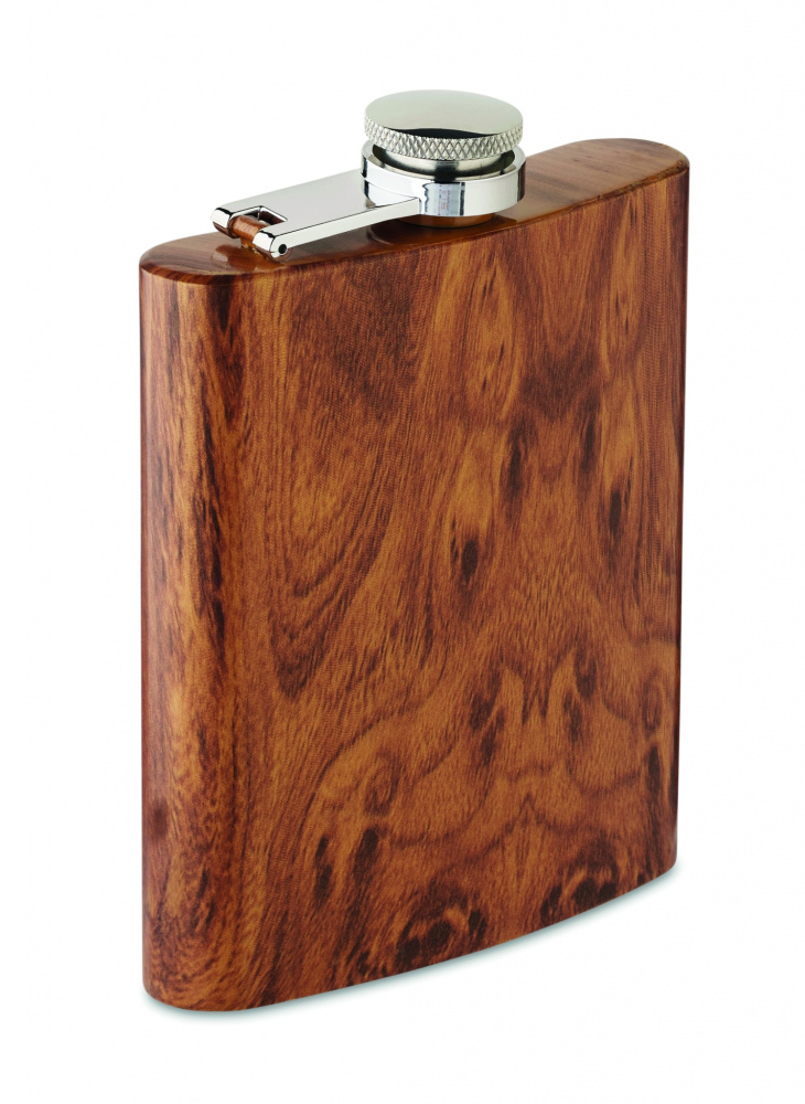 Logo trade promotional gifts image of: Slim hip flask 190 ml