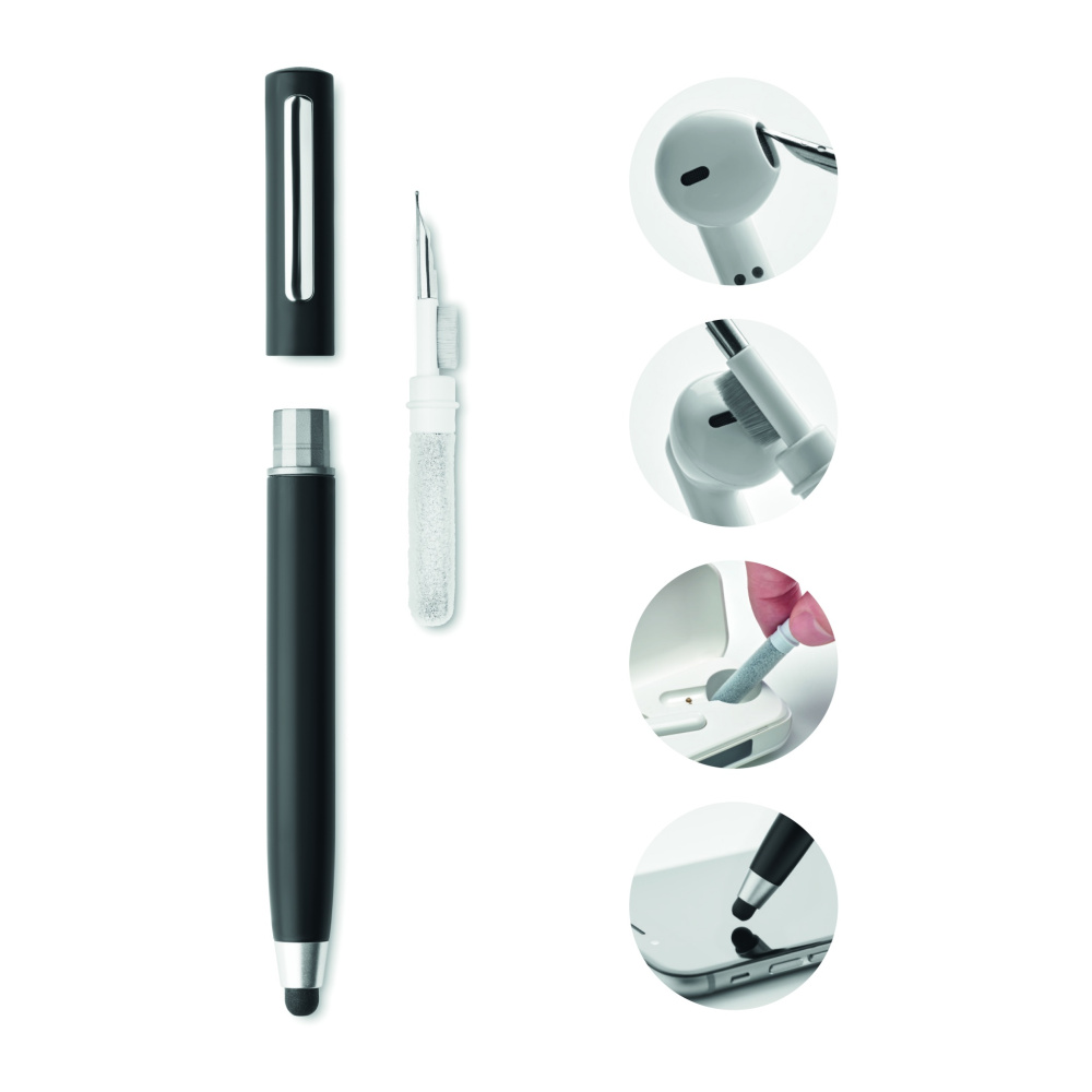 Logo trade promotional giveaways picture of: Stylus pen TWS cleanning set