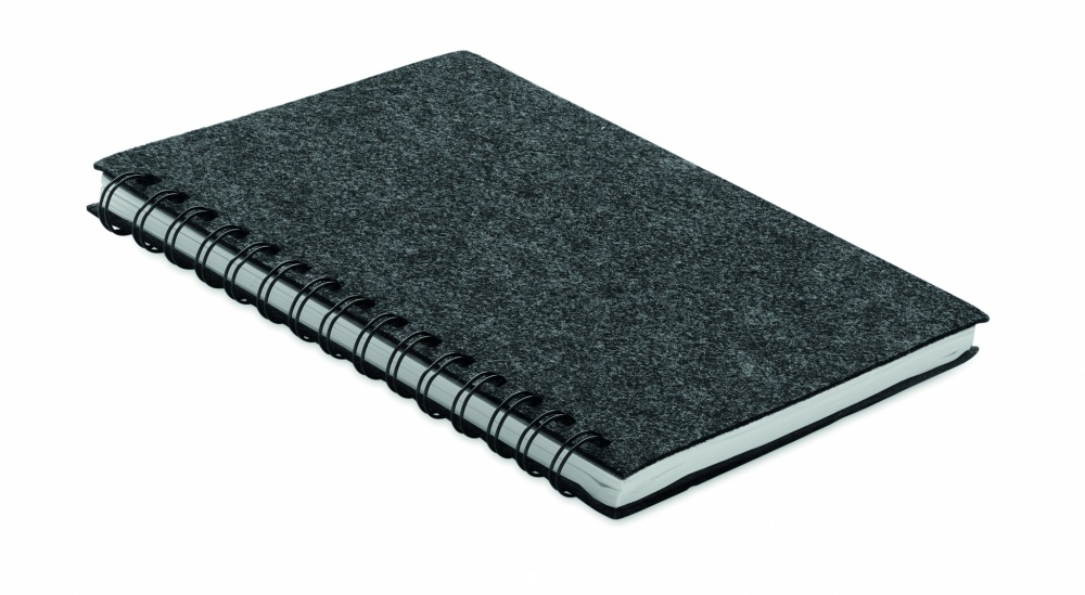Logo trade promotional items picture of: A5 RPET felt cover notebook