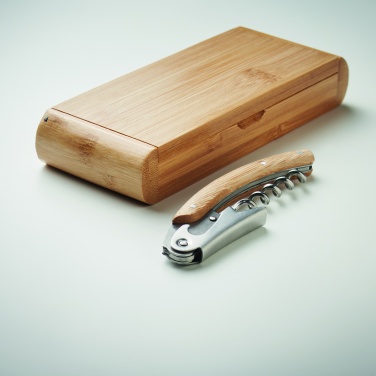 Logotrade business gift image of: Waiter's knife in bamboo