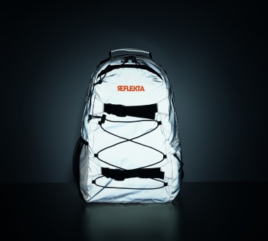 Logo trade promotional merchandise image of: High reflective backpack 190T