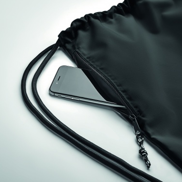 Logotrade promotional products photo of: Large drawstring bag 300D RPET