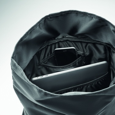 Logo trade business gift photo of: 600D RPET rolltop backpack