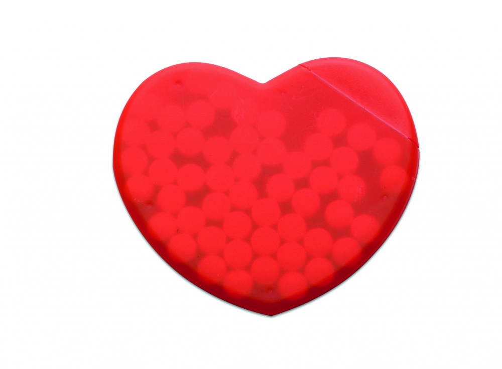 Logotrade promotional product picture of: Heart shape peppermint box