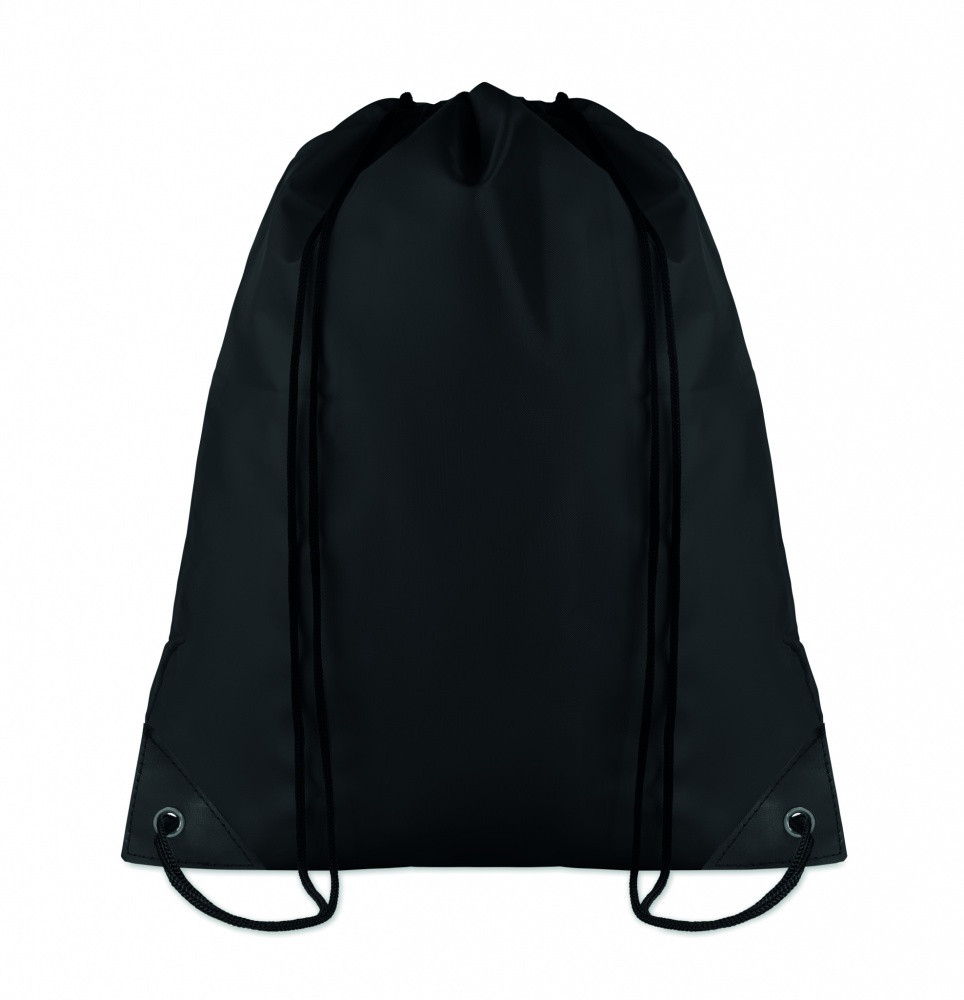 Logo trade promotional products image of: 190T Polyester drawstring bag