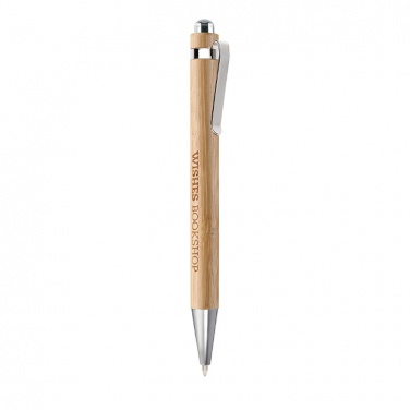 Logotrade promotional giveaway image of: Bamboo automatic ball pen
