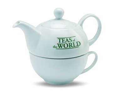 Logo trade corporate gifts picture of: Teapot and cup set 400 ml