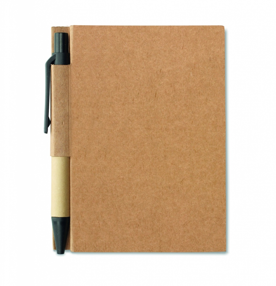 Logo trade promotional item photo of: Recycled notebook with pen