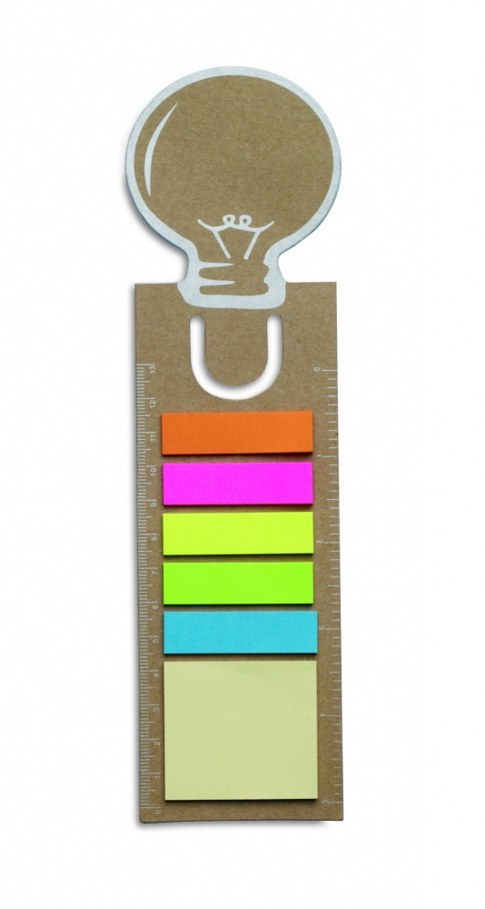 Logotrade promotional item picture of: Bookmark with sticky memo pad