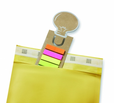 Logo trade promotional items image of: Bookmark with sticky memo pad