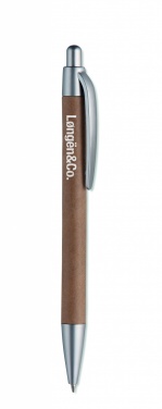 Logotrade promotional giveaway image of: Carton barrel ball pen
