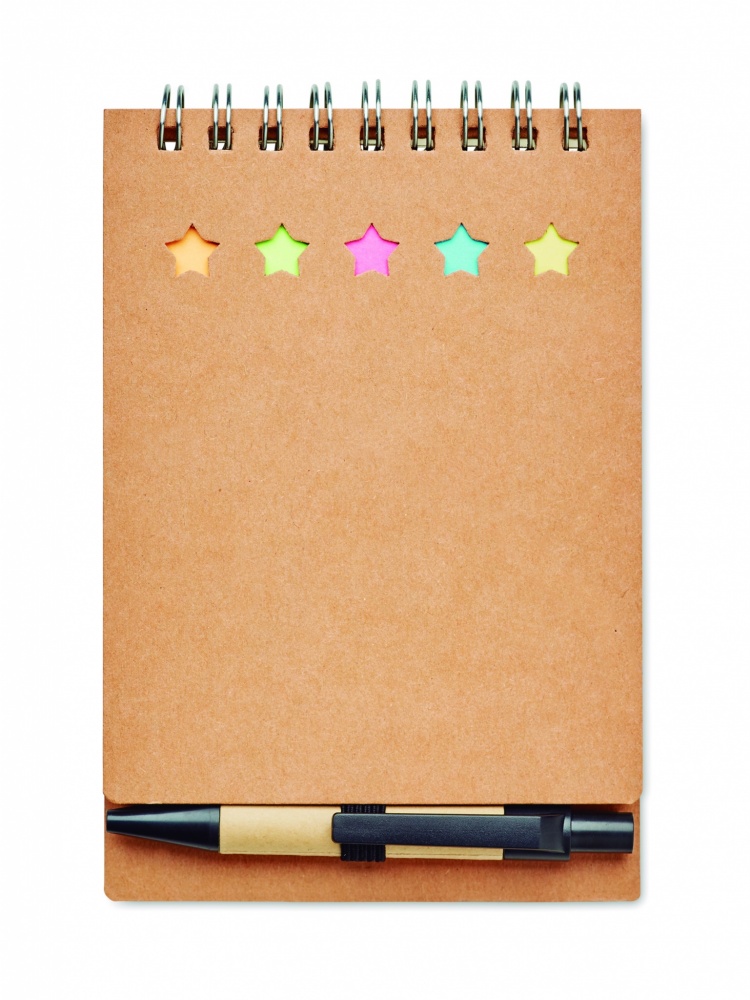 Logo trade promotional merchandise picture of: Notepad with pen and memo pad